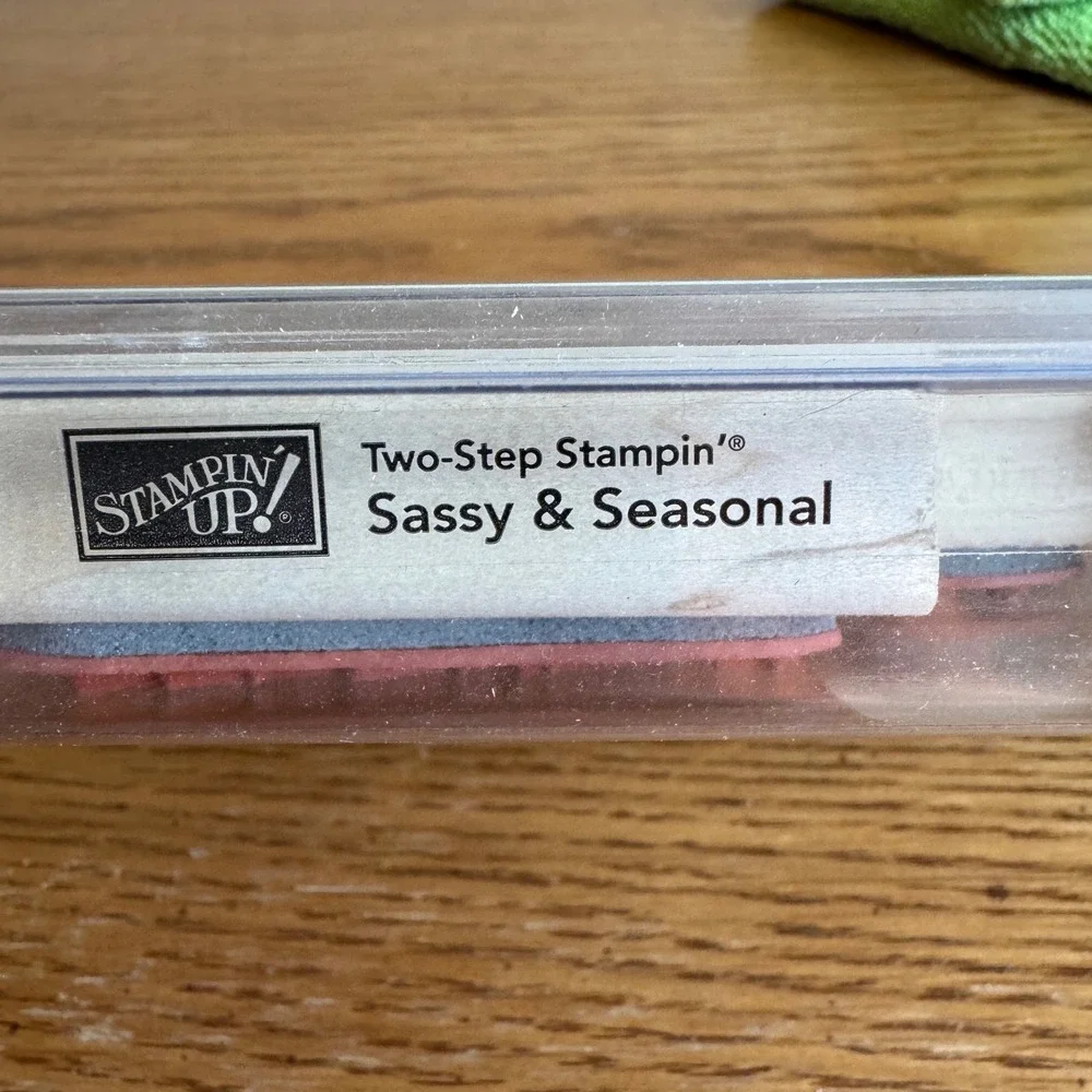 Stampin Up Sassy‎ & Seasonal Wood Mount Rubber Stamps Set of 6 Christmas Holiday